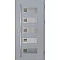 Oceľové vchodové dvere - SAMEDAN 1 - Sivá, Label Inox Oceľové vchodové dvere ERKADO - SAMEDAN 1 - Sivá, Label Inox