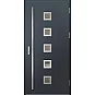 Oceľové vchodové dvere - SAMEDAN 2 - Antracit Štruktúra, Label Inox Oceľové vchodové dvere ERKADO - SAMEDAN 2 - Antracit Štruktúra, Label Inox