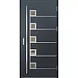 Oceľové vchodové dvere - SAMEDAN 5 - Antracit Štruktúra, Label Inox Oceľové vchodové dvere ERKADO - SAMEDAN 5 - Antracit Štruktúra, Label Inox