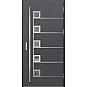 Oceľové vchodové dvere - SAMEDAN 5 - Hladký Antracit, Label Inox Oceľové vchodové dvere ERKADO - SAMEDAN 5 - Hladký Antracit, Label Inox