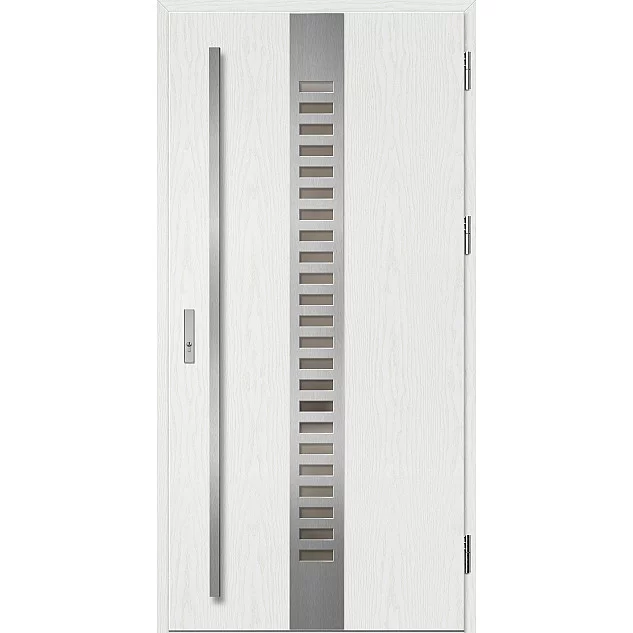 Oceľové vchodové dvere - SELTERS 1 - Borovica Biela, Label Inox Oceľové vchodové dvere ERKADO - SELTERS 1 - Borovica Biela, Label Inox