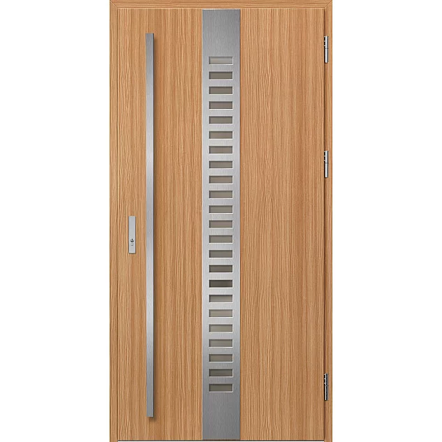 Oceľové vchodové dvere - SELTERS 1 - Borovice Horská, Label Black Ocelové vchodové dveře ERKADO - SELTERS 1 - Borovice horská, Label Inox