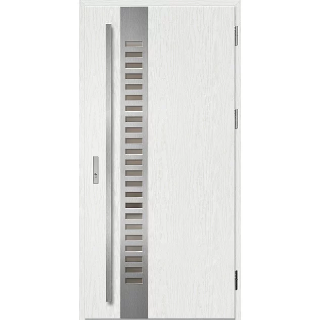 Oceľové vchodové dvere - SELTERS 2 - Borovica Biela, Label Inox Oceľové vchodové dvere ERKADO - SELTERS 2 - Borovica Biela, Label Inox