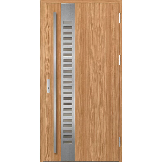 Oceľové vchodové dvere - SELTERS 2 - Borovice Horská, Label Black Ocelové vchodové dveře ERKADO - SELTERS 2 - Borovice horská, Label Inox
