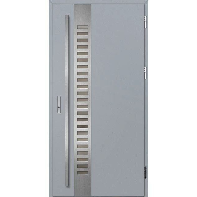 Oceľové vchodové dvere - SELTERS 2 - Sivá, Label Inox Oceľové vchodové dvere ERKADO - SELTERS 2 - Sivá, Label Inox