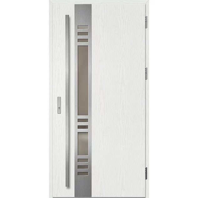 Oceľové vchodové dvere - SELTERS 3 - Borovica Biela, Label Inox Oceľové vchodové dvere ERKADO - SELTERS 3 - Borovica Biela, Label Inox