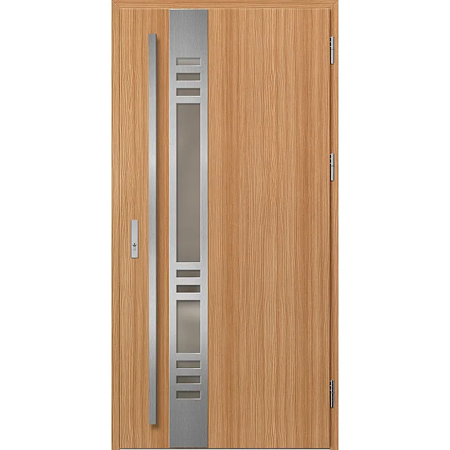 Oceľové vchodové dvere - SELTERS 3 - Borovice Horská, Label Black Ocelové vchodové dveře ERKADO - SELTERS 3 - Borovice horská, Label Inox