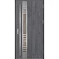 Oceľové vchodové dvere - SELTERS 3 - Dub Antracit, Label Inox Oceľové vchodové dvere ERKADO - SELTERS 3 - Dub Antracit, Label Inox