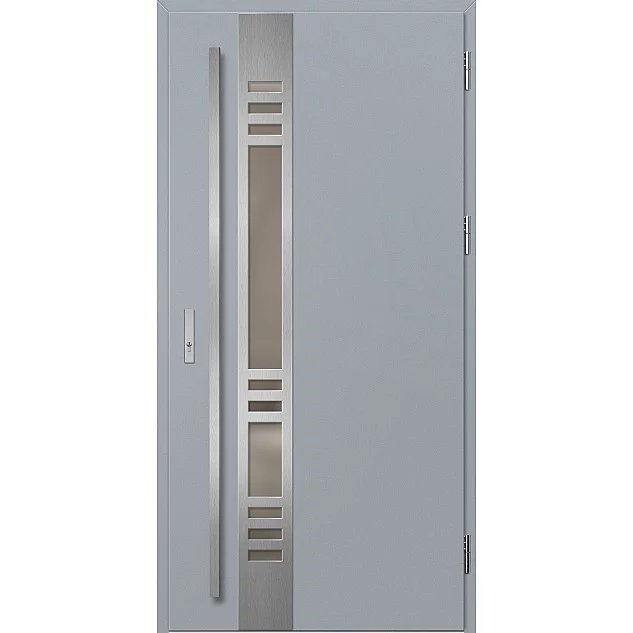 Oceľové vchodové dvere - SELTERS 3 - Sivá, Label Inox Oceľové vchodové dvere ERKADO - SELTERS 3 - Sivá, Label Inox