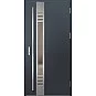 Oceľové vchodové dvere - SELTERS 4 - Antracit Štruktúra, Label Inox Oceľové vchodové dvere ERKADO - SELTERS 4 - Antracit Štruktúra, Label Inox