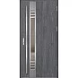 Oceľové vchodové dvere - SELTERS 4 - Dub Antracit, Label Inox Oceľové vchodové dvere ERKADO - SELTERS 4 - Dub Antracit, Label Inox