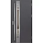 Oceľové vchodové dvere - SELTERS 4 - Hladký Antracit, Label Inox Oceľové vchodové dvere - SELTERS 4 - Hladký Antracit, Label Inox