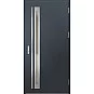 Oceľové vchodové dvere - TREBUR 1 - Antracit Štruktúra, Label Inox Oceľové vchodové dvere ERKADO - TREBUR 1 - Antracit Štruktúra, Label Inox