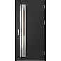 Oceľové vchodové dvere - TREBUR 1 - Čierna, Label Inox Oceľové vchodové dvere ERKADO - TREBUR 1 - Čierna, Label Inox