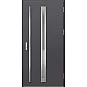 Oceľové vchodové dvere - TREBUR 2 - Hladký Antracit, Label Inox Oceľové vchodové dvere ERKADO - TREBUR 2 - Hladký Antracit, Label Inox