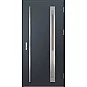 Oceľové vchodové dvere - TREBUR 3 - Antracit Štruktúra, Label Inox Oceľové vchodové dvere ERKADO - TREBUR 3 - Antracit Štruktúra, Label Inox
