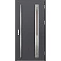 Oceľové vchodové dvere - TREBUR 3 - Hladký Antracit, Label Inox Oceľové vchodové dvere ERKADO - TREBUR 3 - Hladký Antracit, Label Inox