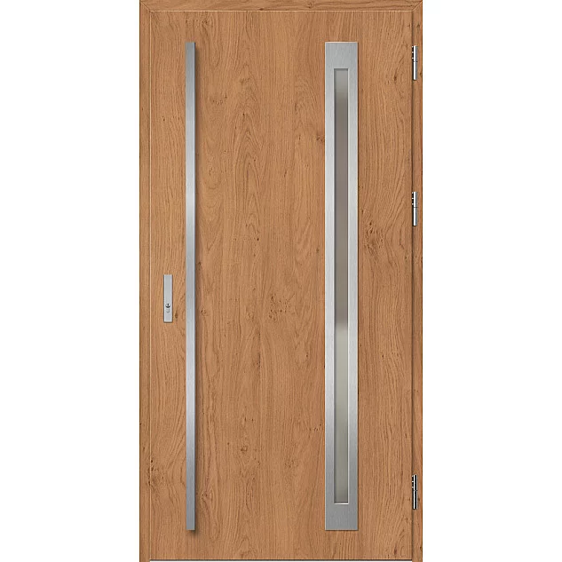 Oceľové vchodové dvere - TREBUR 3 - Winchester, Label Inox Oceľové vchodové dvere ERKADO - TREBUR 3 - Winchester, Label Inox