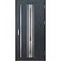 Oceľové vchodové dvere - TREBUR 5 - Antracit Štruktúra, Label Inox Oceľové vchodové dvere ERKADO - TREBUR 5 - Antracit Štruktúra, Label Inox