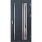 Oceľové vchodové dvere - TREBUR 6 - Antracit Štruktúra, Label Inox Oceľové vchodové dvere ERKADO - TREBUR 6 - Antracit Štruktúra, Label Inox