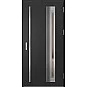 Oceľové vchodové dvere - TREBUR 6 - Čierna, Label Inox Oceľové vchodové dvere ERKADO - TREBUR 6 - Čierna, Label Inox