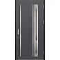 Oceľové vchodové dvere - TREBUR 6 - Hladký Antracit, Label Inox Oceľové vchodové dvere ERKADO - TREBUR 6 - Hladký Antracit, Label Inox