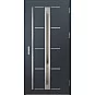 Oceľové vchodové dvere - TREBUR 8 - Antracit Štruktúra, Label Inox Oceľové vchodové dvere ERKADO - TREBUR 8 - Antracit Štruktúra, Label Inox