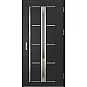 Oceľové vchodové dvere - TREBUR 8 - Čierna, Label Inox Oceľové vchodové dvere ERKADO - TREBUR 8 - Čierna, Label Inox