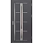 Oceľové vchodové dvere - TREBUR 8 - Hladký Antracit, Label Inox Oceľové vchodové dvere ERKADO - TREBUR 8 - Hladký Antracit, Label Inox