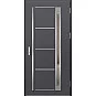 Oceľové vchodové dvere - TREBUR 9 - Hladký Antracit, Label Inox Oceľové vchodové dvere ERKADO - TREBUR 9 - Hladký Antracit, Label Inox