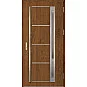 Oceľové vchodové dvere - TREBUR 9 - Orech, Label Inox Oceľové vchodové dvere ERKADO - TREBUR 9 - Orech, Label Inox