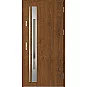 Oceľové vchodové dvere - WELS 1 - Orech, Label Inox Oceľové vchodové dvere ERKADO - WELS 1 - Orech, Label Inox