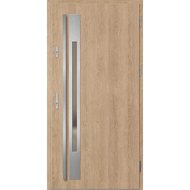 Oceľové vchodové dvere - WELS 1 - Surový Dub, Label Inox Oceľové vchodové dvere ERKADO - WELS 1 - Surový Dub, Label Inox