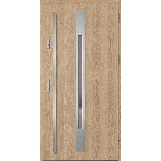 Oceľové vchodové dvere - WELS 2 - Surový Dub, Label Inox Oceľové vchodové dvere ERKADO - WELS 2 - Surový Dub, Label Inox