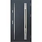 Oceľové vchodové dvere - WELS 3 - Antracit Štruktúra, Label Inox Oceľové vchodové dvere ERKADO - WELS 3 - Antracit Štruktúra, Label Inox