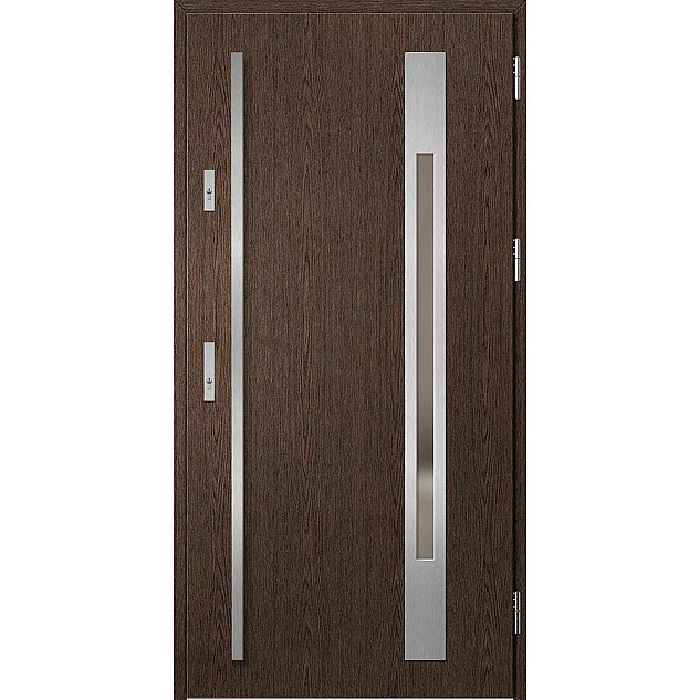Oceľové vchodové dvere - WELS 3 - Bahenný Dub, Label Inox Oceľové vchodové dvere ERKADO - WELS 3 - Bahenný Dub, Label Inox