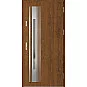 Oceľové vchodové dvere - WELS 4 - Orech, Label Inox Oceľové vchodové dvere ERKADO - WELS 4 - Orech, Label Inox