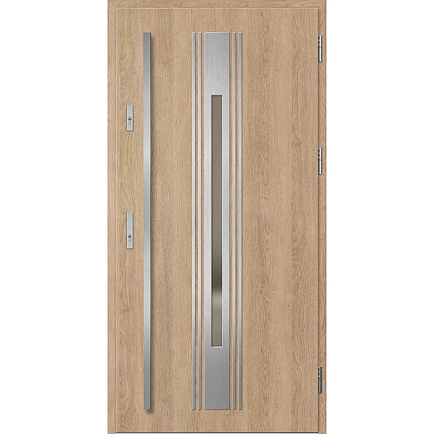 Oceľové vchodové dvere - WELS 5 - Surový Dub, Label Inox Oceľové vchodové dvere ERKADO - WELS 5 - Surový Dub, Label Inox