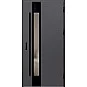 Oceľové vchodové dvere - WIENER 2 - Hladký Antracit, Label Diamound Glass Oceľové vchodové dvere ERKADO - WIENER 2 - Hladký Antracit, Label Diamound Glass