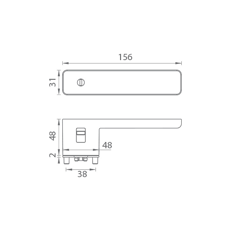 Türgriffe GK - R8 ONE S2L - Graphitschwarz Türgriffe GK - R8 ONE S2L - Graphitschwarz