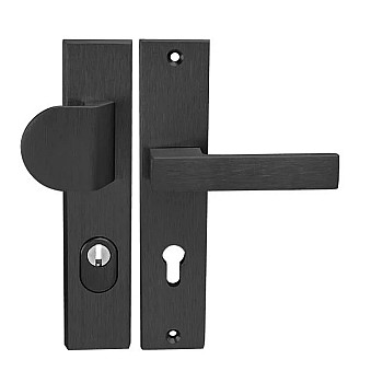 Sicherheitsbeschläge OMEGA 2 PLUS - Schwarz (F8 - Schwarz eloxiert)