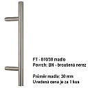 PO-Griff abgeschrägt 100 cm - Nerez 