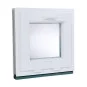 Plastové okno | 50x50 cm (500x500 mm) | Biele | Sklopné Plastové okno | 50x50 cm (500x500 mm) | Biele | Sklopné