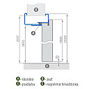 Verstellbare Stahlzarge (Umfassungszarge)