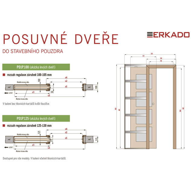 Posuvné dvere do puzdra Laurentie (UV Lak)