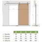 Posuvné dvere na stenu LOFT 215 cm (dvere + kolejnice) Posuvné dvere na stenu LOFT 215 cm (dvere + kolejnice)