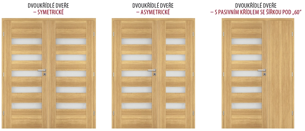 typy dvoukřídlých dveří